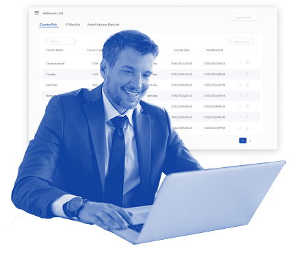 Illustration showing a free-trial service dashboard and credits for no-obligation transaction monitoring by Nexiant